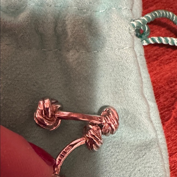 Tiffany & Co. Silver Knot Cufflinks - Picture 3 of 3